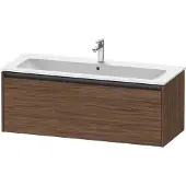 Duravit Ketho.2 Waschtischunterbau wandhängend, 1 Auszug, 1210x440x480mm, für ME by Starck 233612,236112, K25065021210000, Farbe: Nussbaum Dunkel Dekor