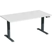 Geramöbel Elektro-Hubtisch Elevate Plus, 800 x 1600 mm, lichtgrau/anthrazit