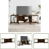 The Living Store TV-Schrank Räuchereiche 153x37x50 cm Holzwerkstoff