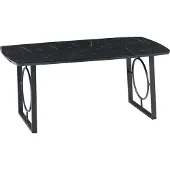 AEA Luxus Tische Esszimmer Metall Esszimmertisch Moderner Möbel Schwarz Edelstahl