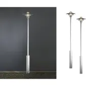 Konstsmide 2er Set Wegeleuchten Standleuchten MODENA galv. Stahl E27 Höhe 225cm