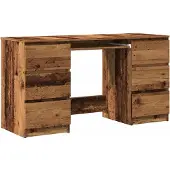 Syfax Schreibtisch Altholz-Optik 140x50x77 cm Holzwerkstoff