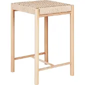 House Nordic Barhocker >Abano< in Natur, Massivholz - 42x66,5x42cm (BxHxT)