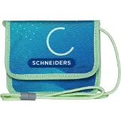 Schneiders Brustbeutel Geldbörse Neck Pouch Geo Motion blau