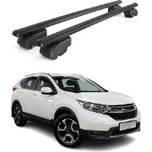 Omtec Dachgepäckträger, Querstange, für Honda CR-V, Baujahre 2019-2023, Aluminium, Schwarz, mit ABE