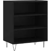 Syfax Sideboard Schwarz 57x35x70 cm Holzwerkstoff