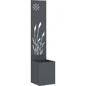 Syfax Garten Sichtschutz-Leinwand Anthrazit 32 x 32 x 150 cm