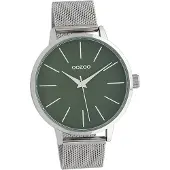 Oozoo Damen Armbanduhr silber Matt Timepieces Metallarmband D2UOC10006