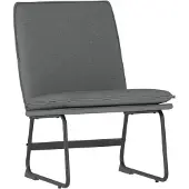 Syfax Loungesessel Dunkelgrau 52x75x76 cm Stoff