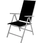 Linder Exclusiv GmbH Linder Klappstuhl LEX 7-Positionen Multipositionssessel, H 106 x B 64 x T 54 cm, schwarz