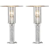 Konstsmide 2er Set Sockelleuchte Wegeleuchte MODE, bruchsicher, Lampe außen