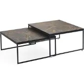 AEA Couchtisch Luxus Beistelltisch Möbel Holz Modern Wohnzimmer Design