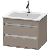 Duravit Ketho Waschtischunterbau wandhängend, 600x480x475 mm, 2 Schubkästen, für ME by Starck 233663, KT642804343, Farbe: Basalt Matt Dekor