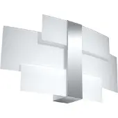 Sollux Wandleuchte CELIA chrom 2xG9 8W Stahl/Glas 23x7x42cm