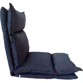 Generic Rebecca Mobili Sesselsitz aus Metall und jeansblauem Polyester