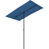 Syfax Sonnenschirm mit Aluminium-Mast 180x110 cm Azurblau