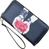 HARAHU Elegante Damen Geldbörse RO-35806 in Schwarz KP35806
