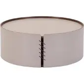 AEA Wohnzimmer Runder Couchtisch Beige Luxus Design Material Holz
