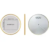 OEM Badezimmerspiegel, Entnebelungsfunktion, Einstellbare Beleuchtung, Gold 80CM