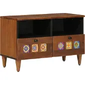 Syfax Couchtisch Braun 80 x 54 x 40 cm Massivholz Mango
