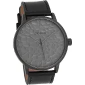 Oozoo Herren Armbanduhr schwarz Analog Timepieces Lederarmband D2UOC9444A