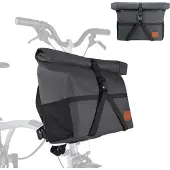 RockBros Fahrradtasche Multifunktionale Fahrrad Kopftasche für Brompton Umhängetasche 8L-10L Schwarz