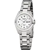 Regent Damen-Armbanduhr silber Analog F-519 Stahl-Armband D2URF519