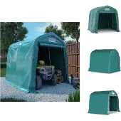 vidaXL Garagenzelt PVC 2,4x2,4 m Grün - Pavillons & Partyzelte