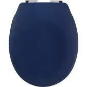 Spirella 10.21300, Verlängert, Harter Toilettensitz, Blau, ABS, Duroplast, 371 mm, 455 mm
