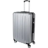 H4L Trolley Koffer Hartschalenkoffer silber Reisekoffer Größe L 49x28x76cm