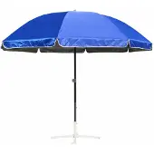 Merco Sonnenschirm Shiner, blau, 240 cm Durchmesser, mit Faltfunktion und Höhenverstellung