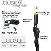 Hellum LED-Lichterkette 40teilig Verlängerung