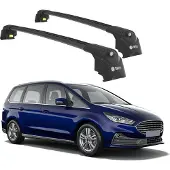 TURTLE DACHTRÄGER AIR-2 , Schwarz FORD GALAXY CD390 2016 - 2024 (MPV)