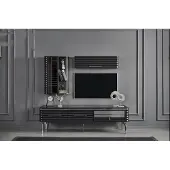AEA Modernes Wohnzimmer Set Designer TV-Schrank Luxus 2x Wandschränke 3tlg