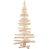 Syfax Weihnachtsbäume mit Ständer Natur 150 cm Massivholz Kiefer