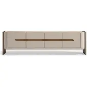 AEA Sideboard RTV Lowboard TV Ständer Beige Holz Wohnzimmer Schrank Modern
