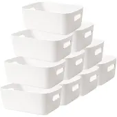 Sonstiges LYLIDIA Aufbewahrungsbox Kunststoff 30 cm Weiß 10er Set