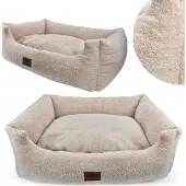 Odol-Plusz Hundebett Waschbar Hundekissen flauschig 95x75 Hundesofa, erhöhte Ränder