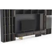 AEA Wohnwand Wohnzimmer Möbel Holz TV Ständer Moderne Design