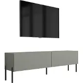 3Xeliving TV-Schrank : Aloe, 140 x 52 x 32 cm, schwarze Beine