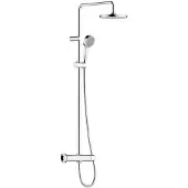 Hansa HANSABASIC Regenbrause-Duscharmatur, Brausegarnitur, chrom, 55350110
