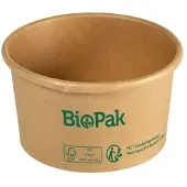 Biopak Bowl Ronda SHORT Karton/PLA Weiß - 480 ml - 97x97x100