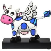 Goebel Sammelfigur "Britto", bunt, B:9cm H:19cm, Porzellan, Dekofiguren, Sammelfigur, Pop Art, Porzellan, Romero Britto - Flying Cow