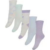 Minymo Socks w. Pattern (5-pack) lavender (630) 15\\18