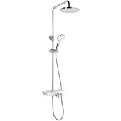 Aqualine MARCO Duschsäule mit Armatur, weiß