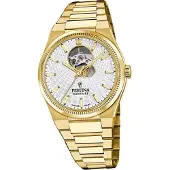 Festina Herrenuhr Swiss Made Armbanduhr Edelstahl gold D2UF20062/1