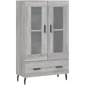 Syfax Highboard Grau Sonoma 69,5x31x115 cm Holzwerkstoff
