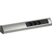 Bachmann 932.007 CASIA 2 3xUTE 1xUSB A/C 22W 2,0m AEH Edelstahl-Optik 932007