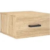 vidaXL Wand-Nachttisch Sonoma-Eiche 35x35x20 cm