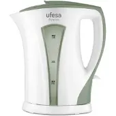 Ufesa Nyassa 1.7L, 1,7 l, 2200 W, Grün, Weiß, Wasserstandsanzeige, Drahtlos, Filterung